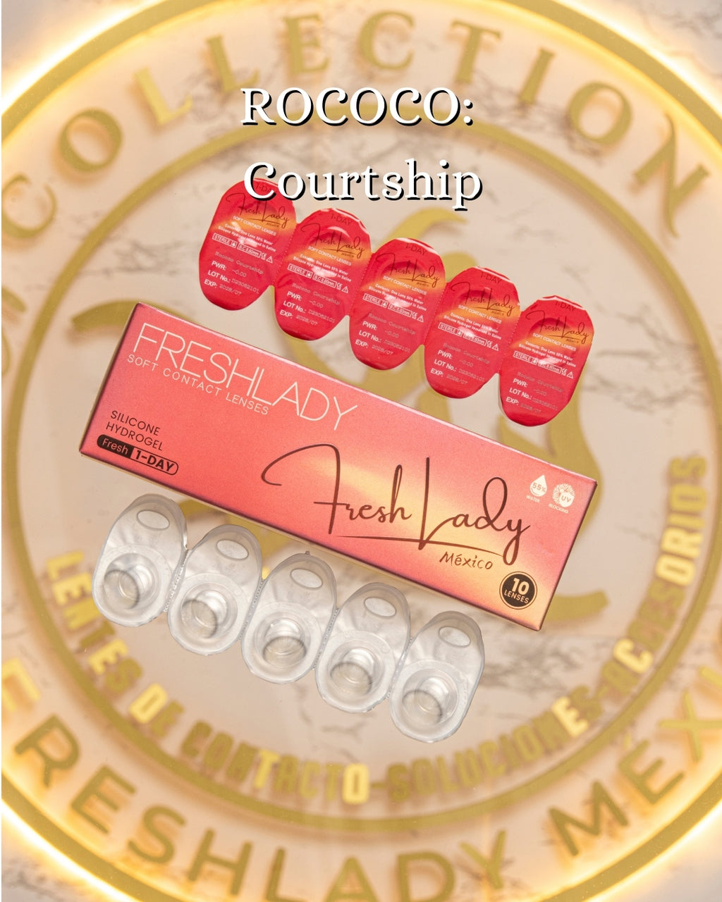Gray Courtship: ROCOCO CAJA de 10 lentes