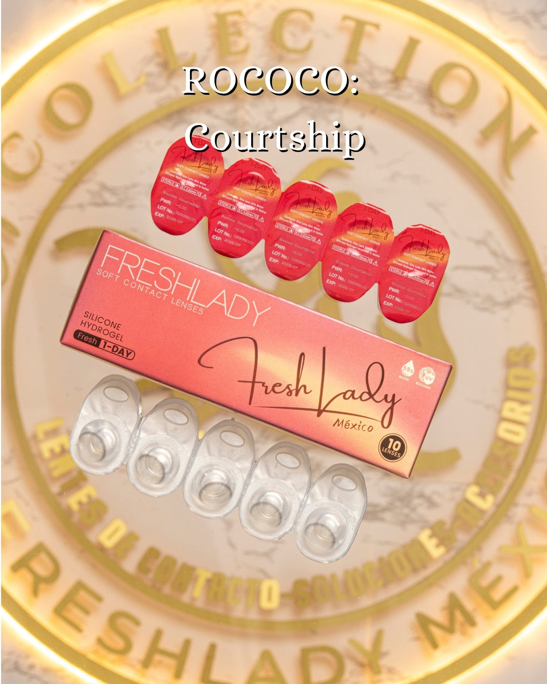Gray Courtship: ROCOCO CAJA de 10 lentes