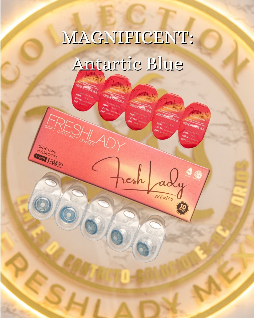 Blue Antartic: MAGNIFICENT CAJA de 10 lentes