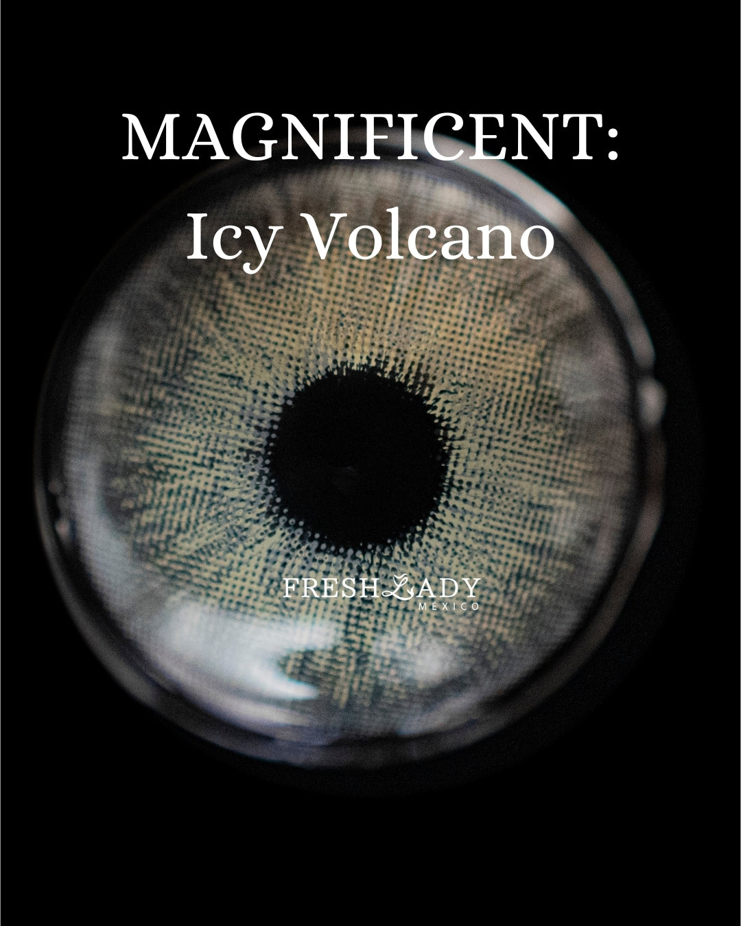 Gray Icy Volcano: Magnificent