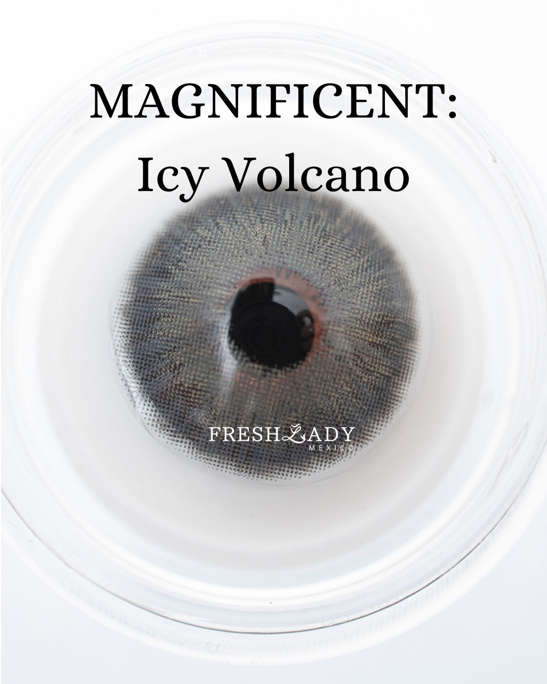 Gray Icy Volcano: Magnificent