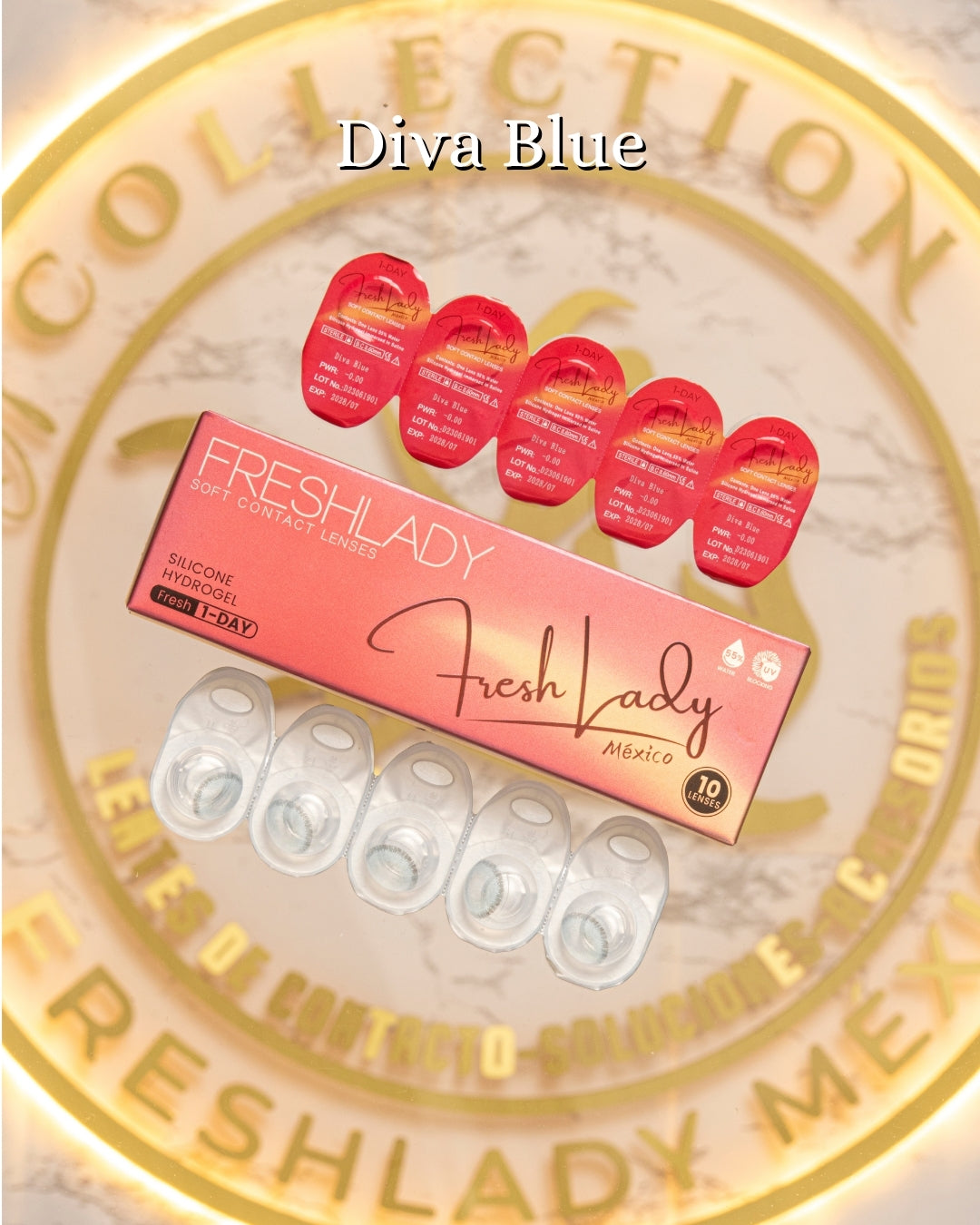 Blue: DIVA CAJA de 10 lentes