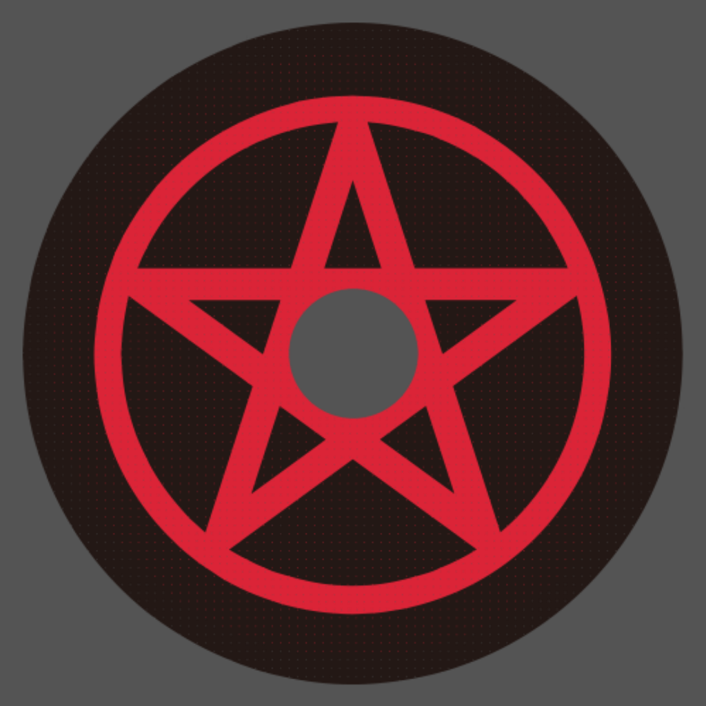 Red Pentagram 17mm