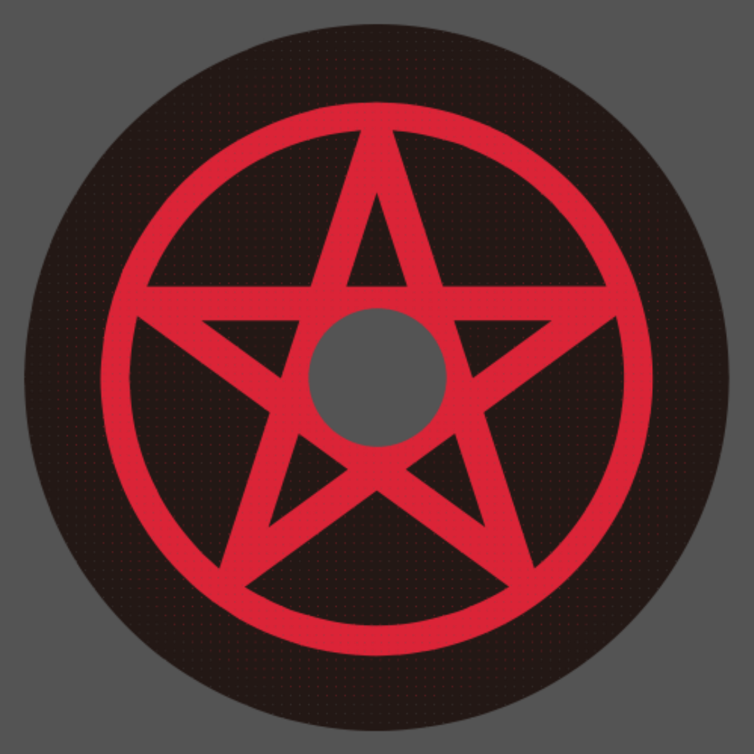 Red Pentagram 17mm