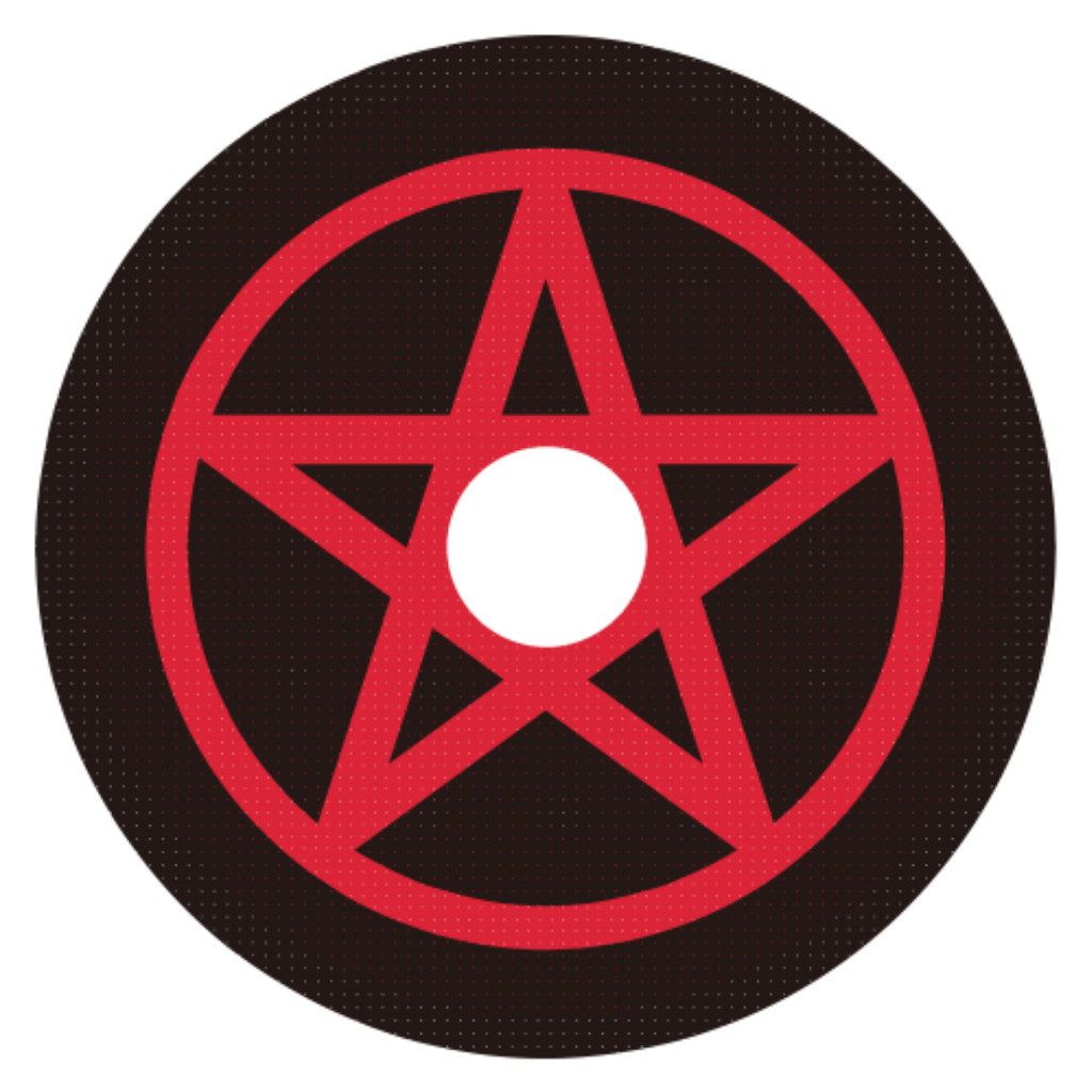 Red Pentagram 17mm