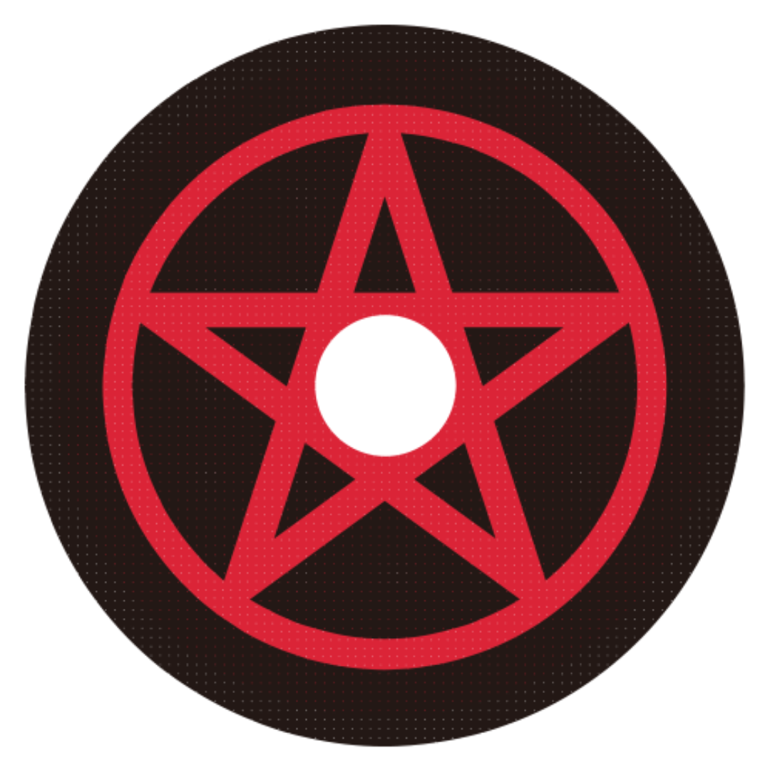 Red Pentagram 17mm