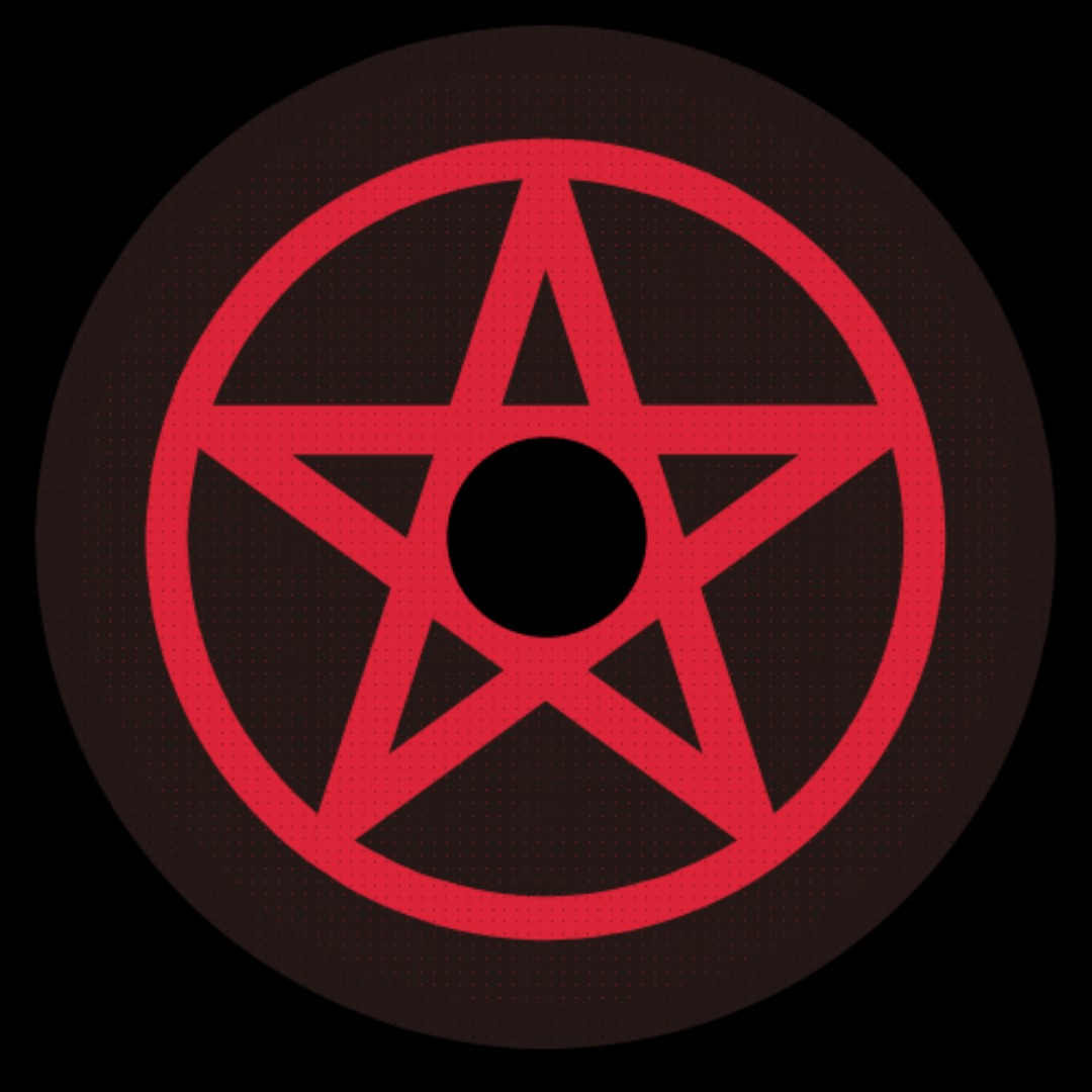 Red Pentagram 17mm