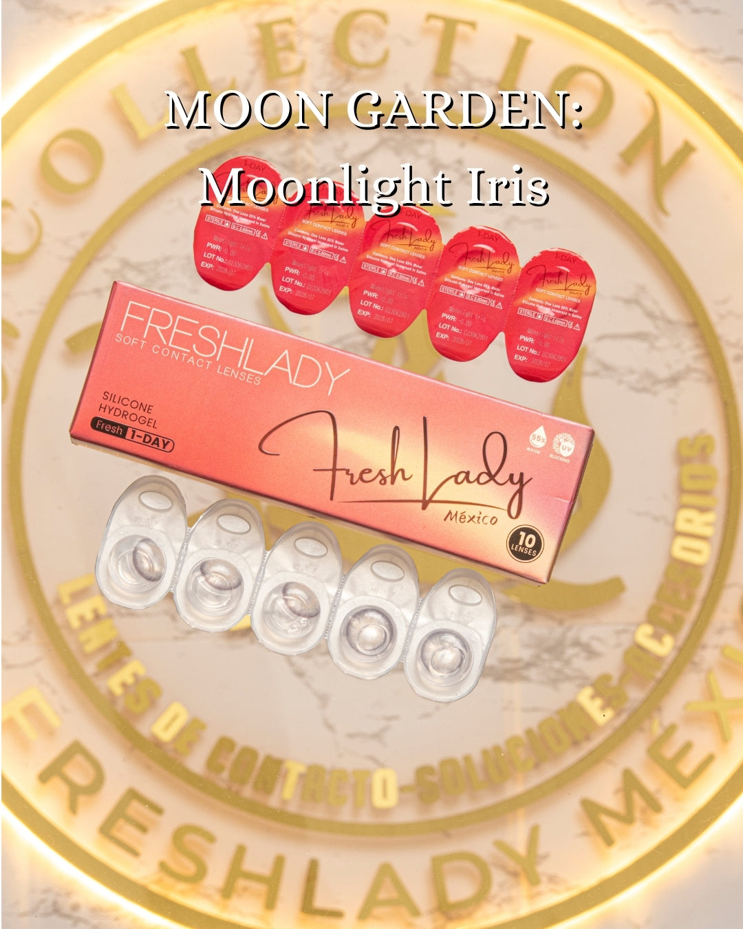 Gray Moonlight Iris: MOON GARDEN CAJA de 10 lentes