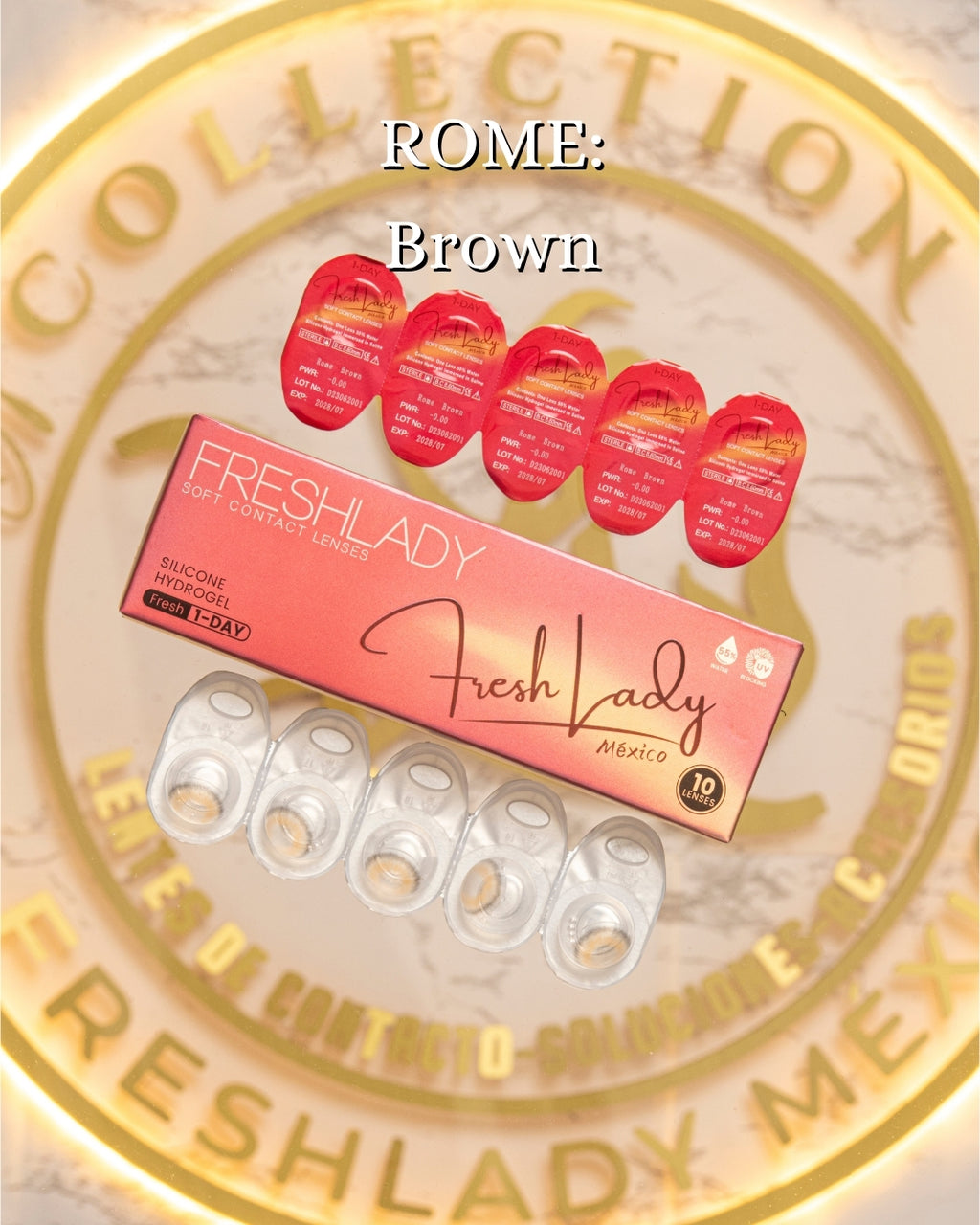 Brown: ROME CAJA de 10 lentes