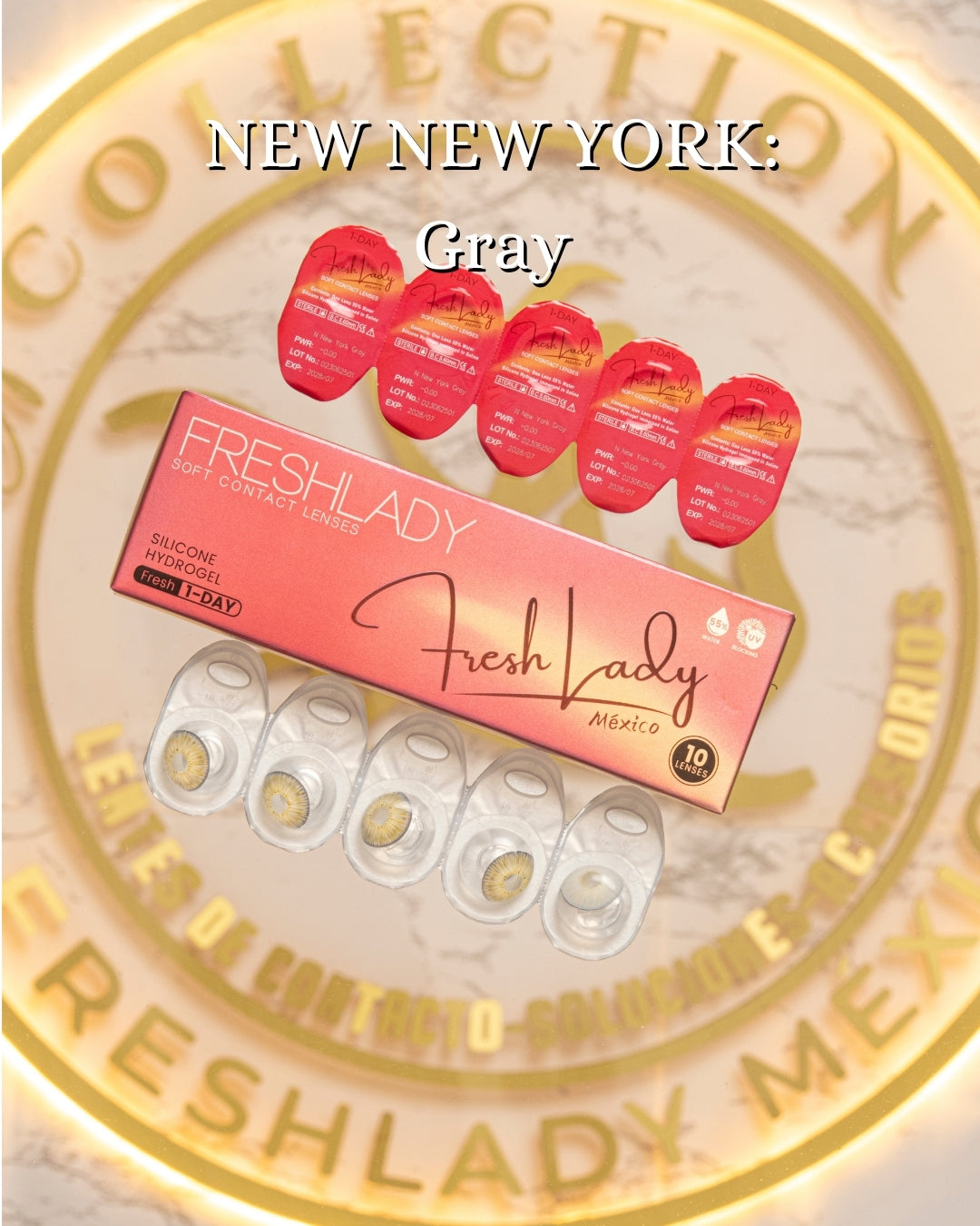 Gray: NEW NEW YORK CAJA de 10 lentes