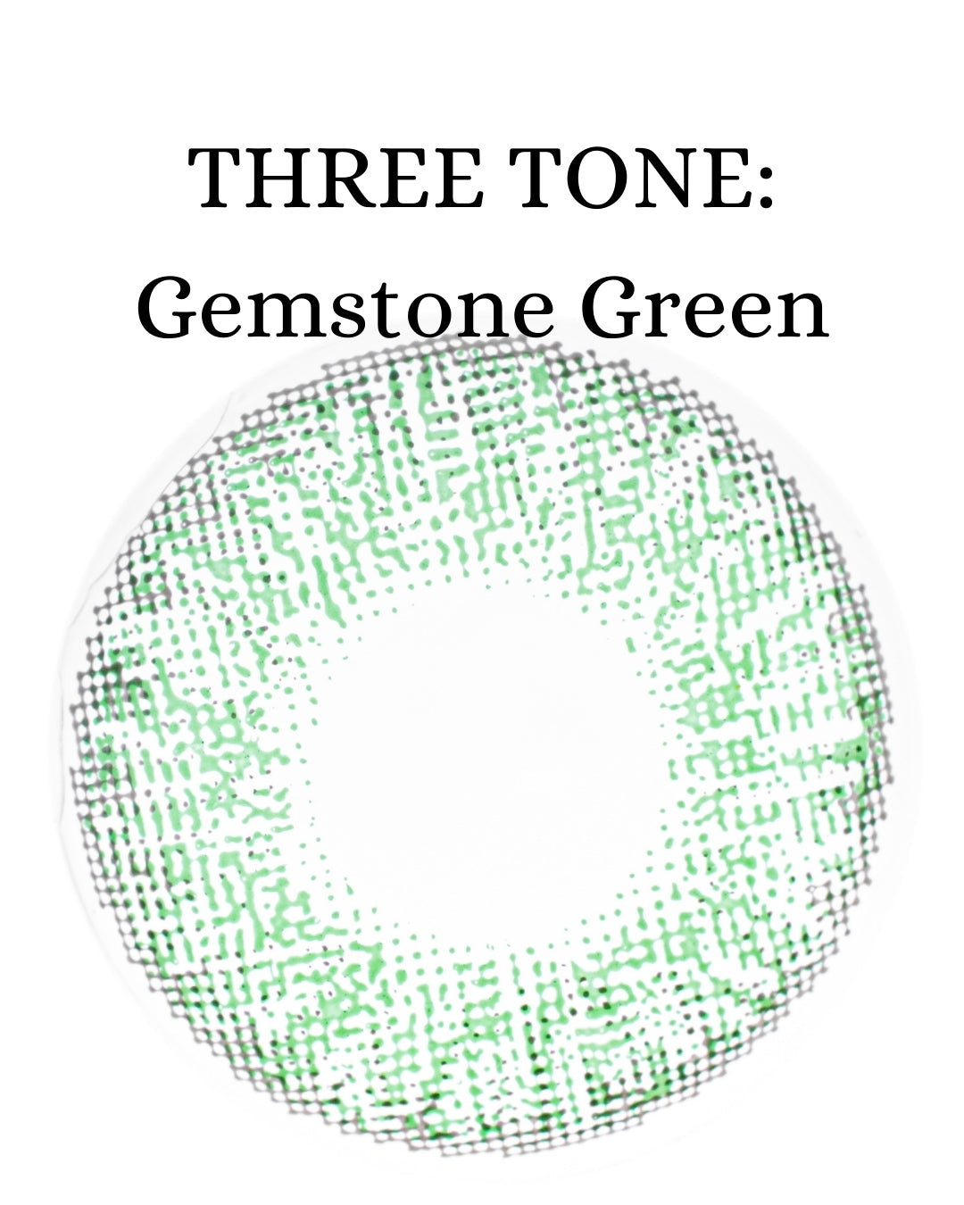 Green Gemstone: THREE TONE