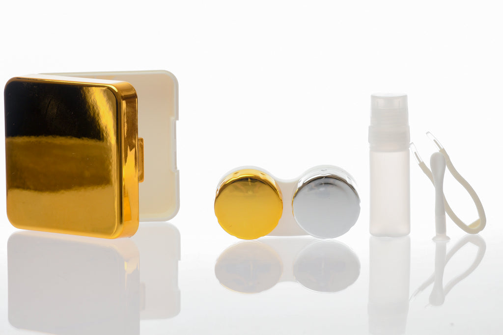 Estuche Cuadrado Dorado