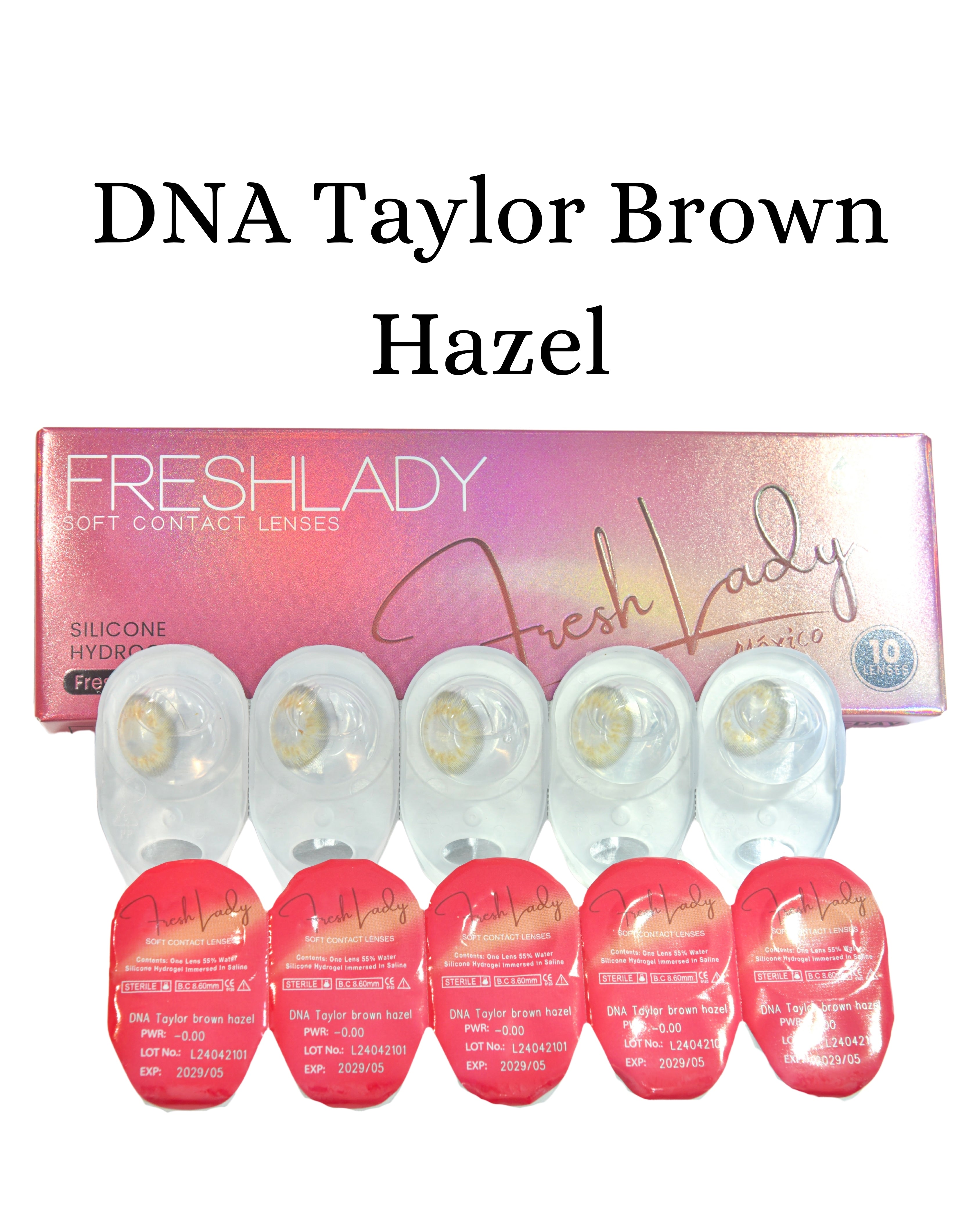Brown Hazel: DNA TAYLOR CAJA de 10 lentes