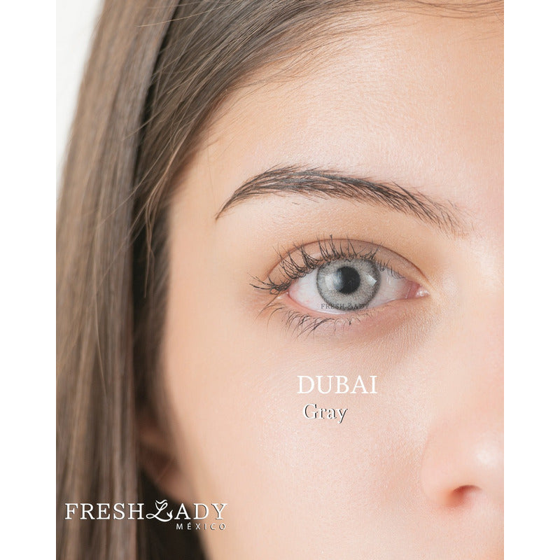 Pupilentes De Color Gris Fresh Lady