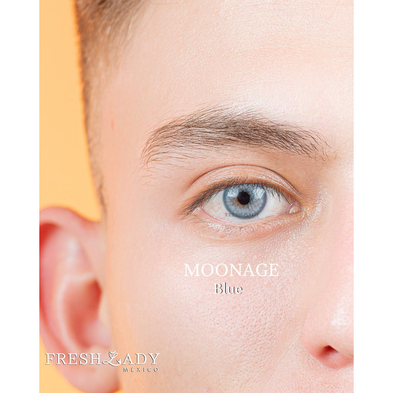 Pupilentes De Color Azules Fresh Lady