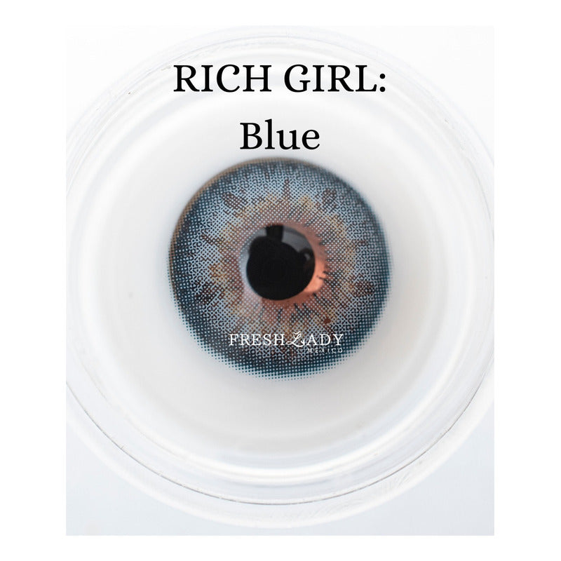 Pupilentes De Color Azules Fresh Lady