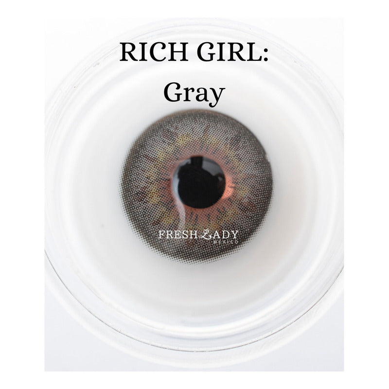 Pupilentes De Color Gris Fresh Lady