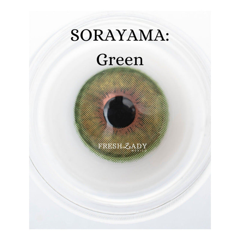 Pupilentes De Color Verdes Fresh Lady
