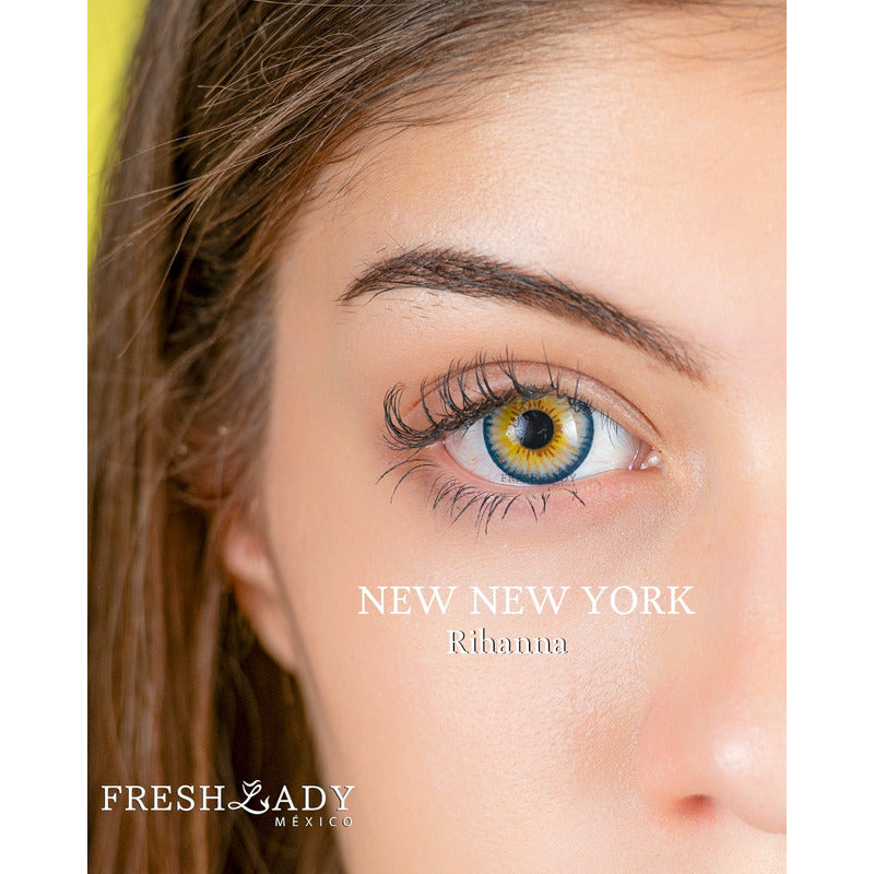 Pupilentes De Color Azules Fresh Lady