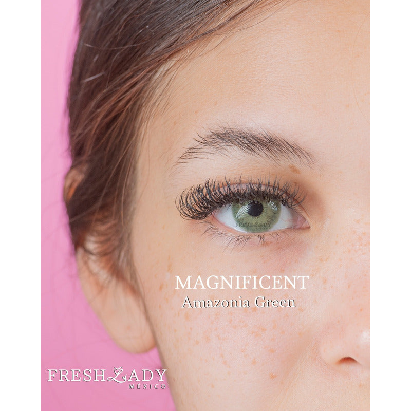 Pupilentes De Color Verdes Fresh Lady