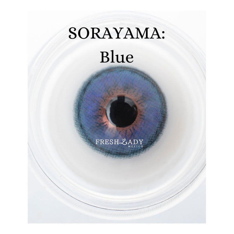 Pupilentes De Color Azules Fresh Lady