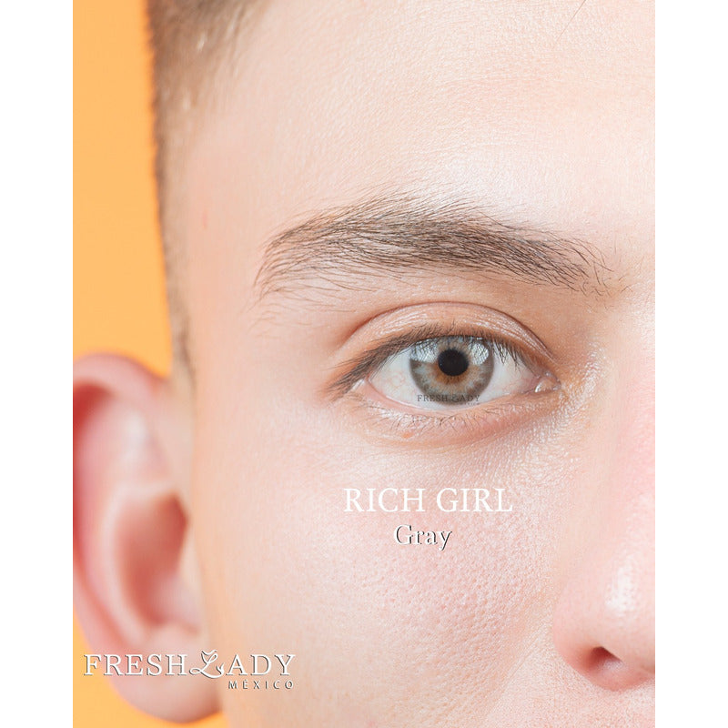Pupilentes De Color Gris Fresh Lady