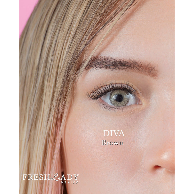 Pupilentes De Colores Freshlady Diva Incluyen Estuche