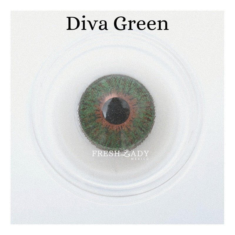 Pupilentes De Colores Freshlady Diva Incluyen Estuche