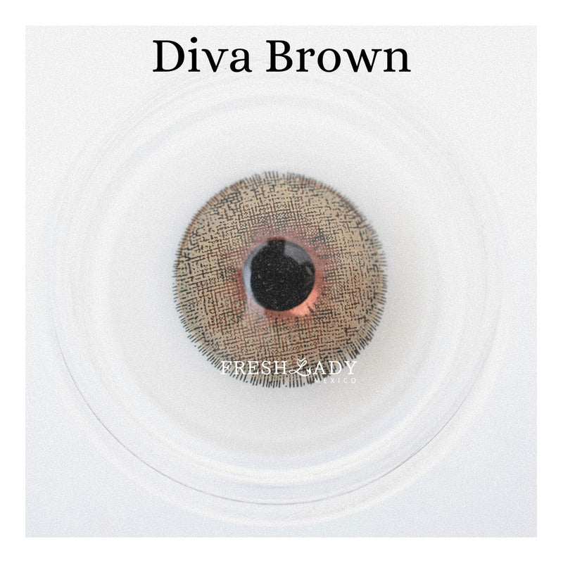 Pupilentes De Colores Freshlady Diva Incluyen Estuche
