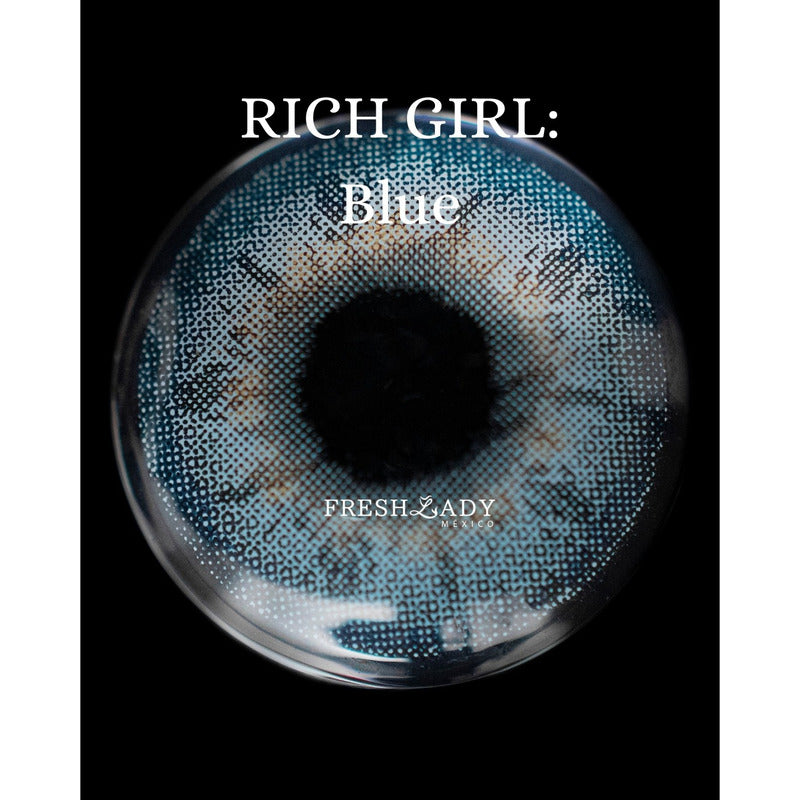 Pupilentes De Color Azules Fresh Lady