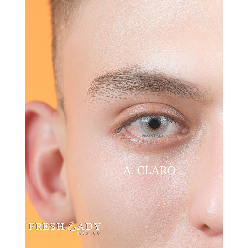 Pupilentes De Color Gris Fresh Lady