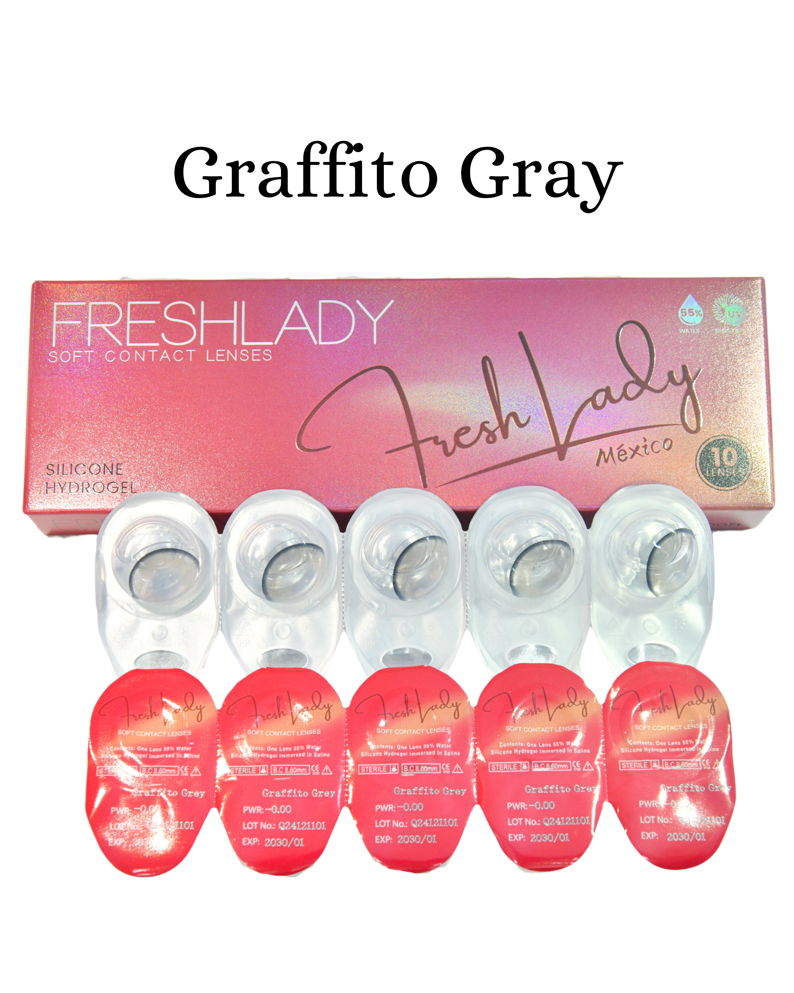Gray: GRAFFITO CAJA de 10 lentes